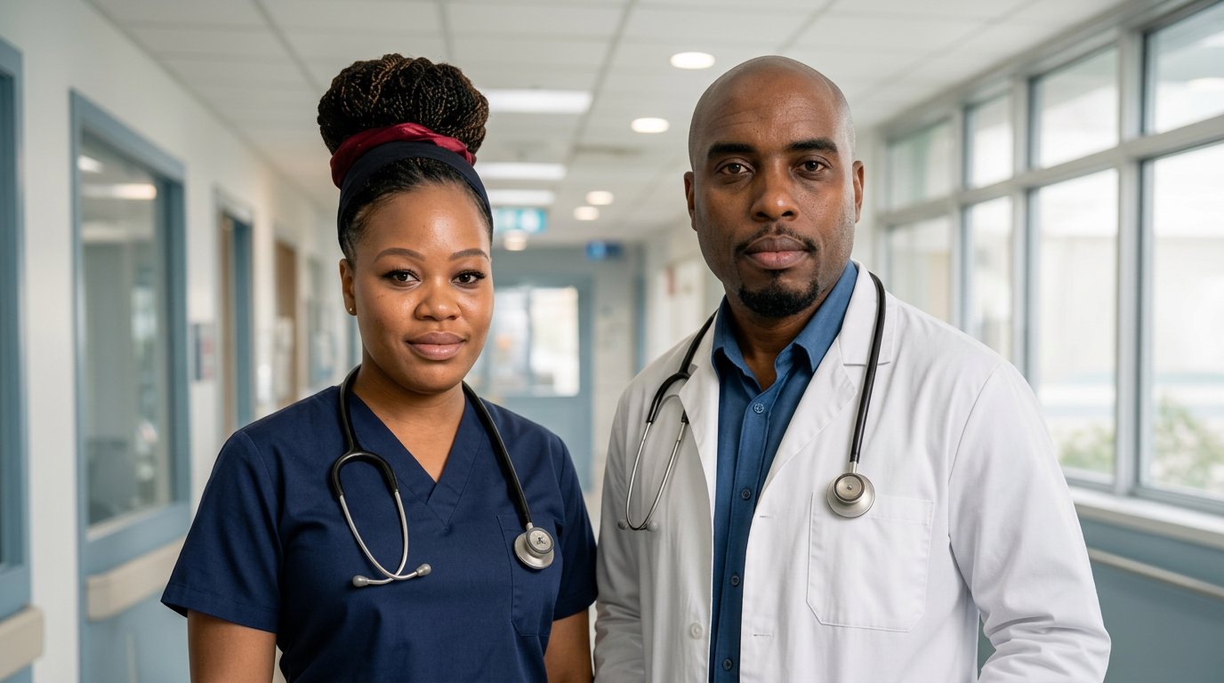 Joel Nual, RN and Nurse Dasha Nual, LPN — the nurse couple behind The Insurance Nurses